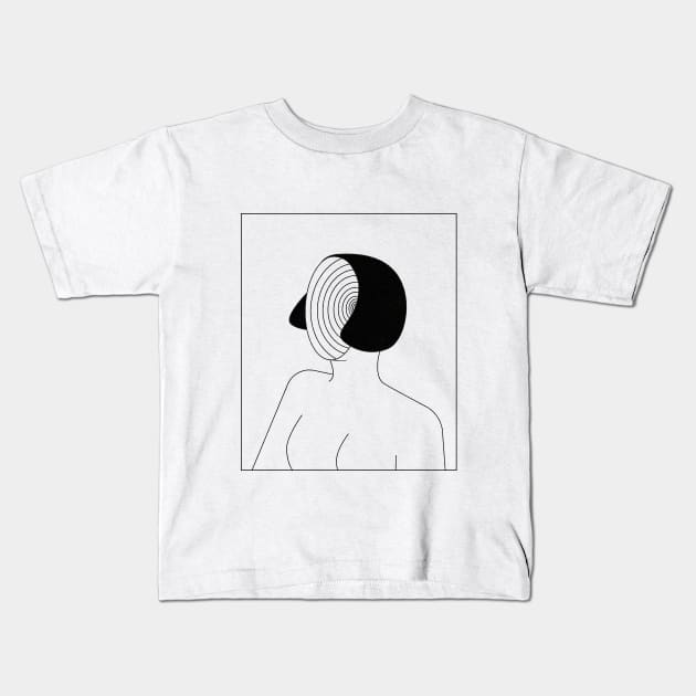 Blue Monday Kids T-Shirt by Lea Filipo